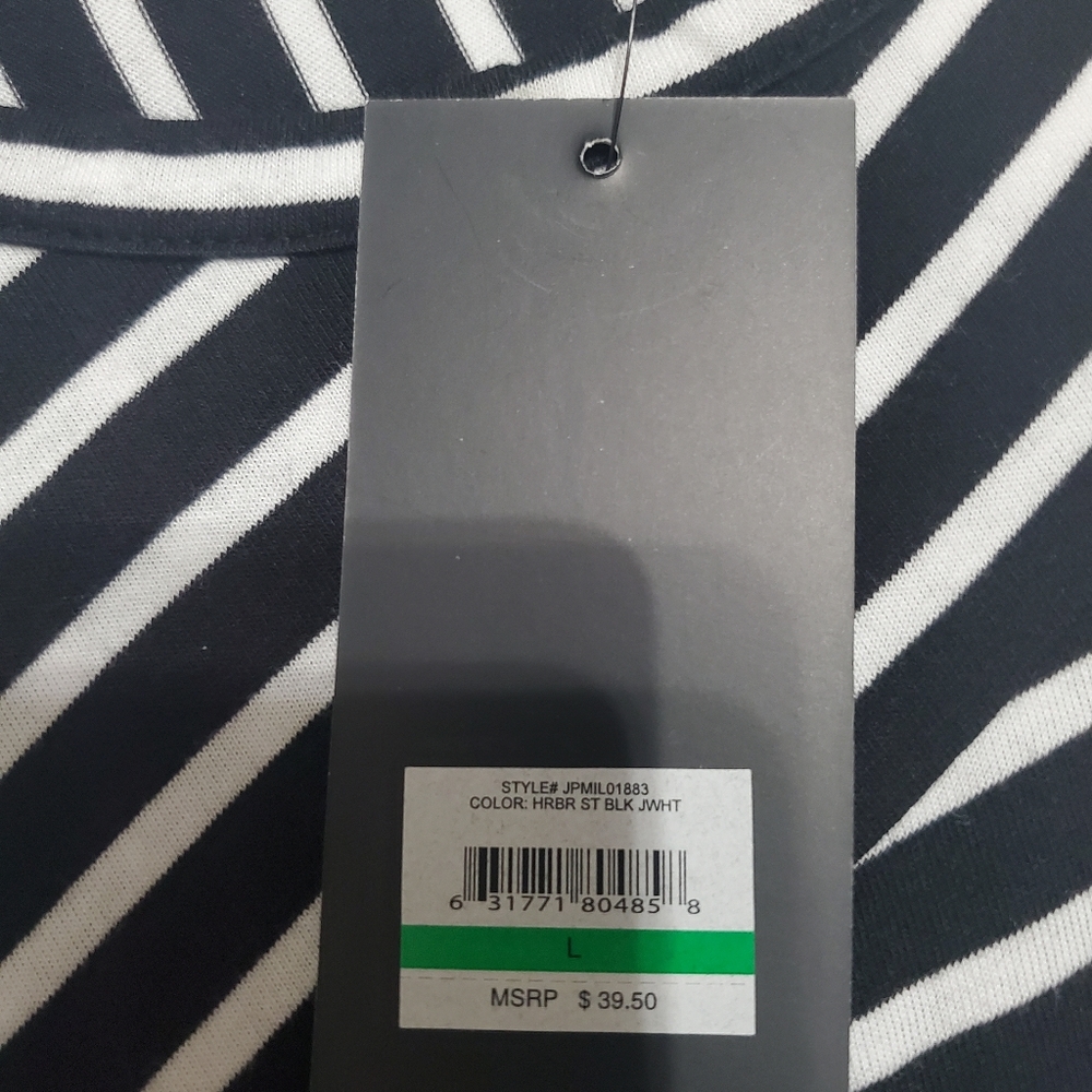 Jones new york striped top/tunic - Picture 3 of 5